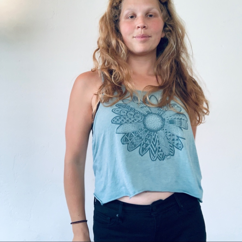 O’Neil Sunflower Cropped Tank